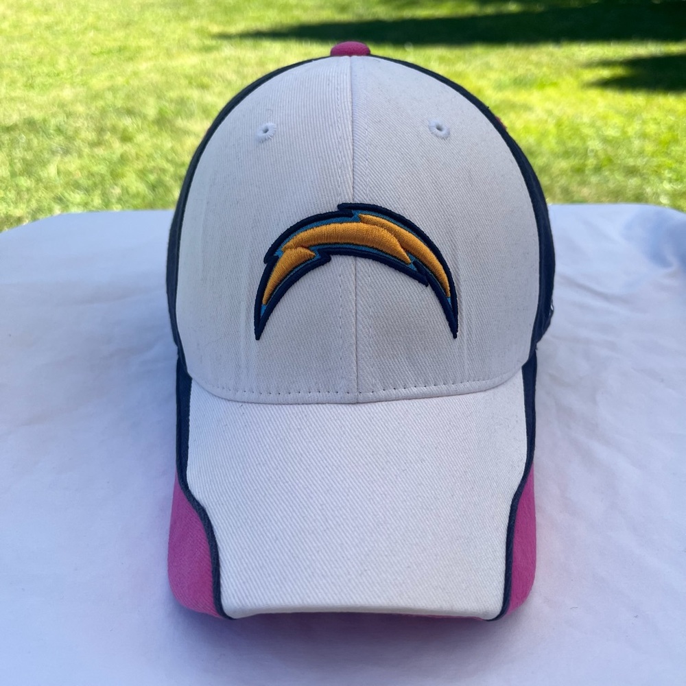 NFL San Diego Chargers Reebok Pink Out Baseball Cap. Size S/M